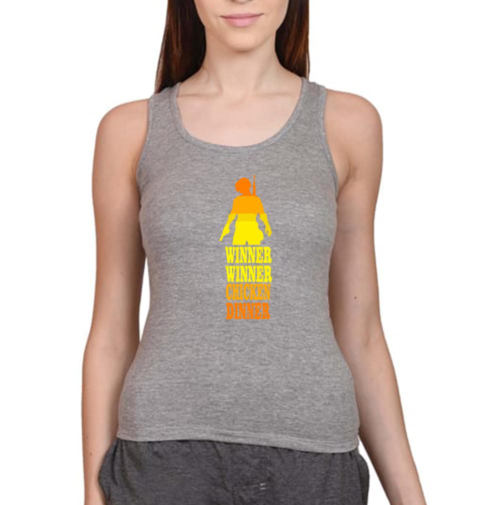 PUBG Winner Winner Chicken Dinner Women Tank Top-FunkyTeesClub