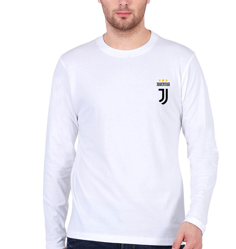 Juventus Logo Men Full Sleeves T-Shirts-FunkyTeesClub