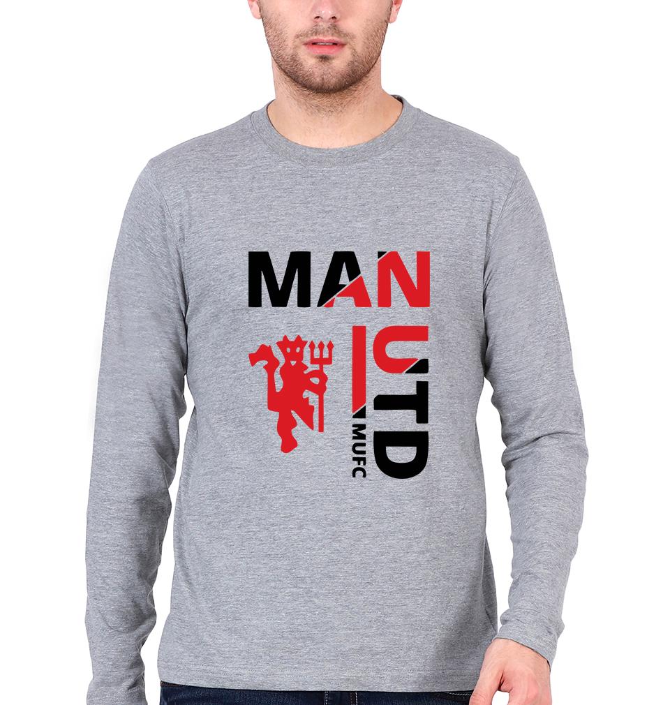 Manchester United Men Full Sleeves T-Shirts-FunkyTeesClub