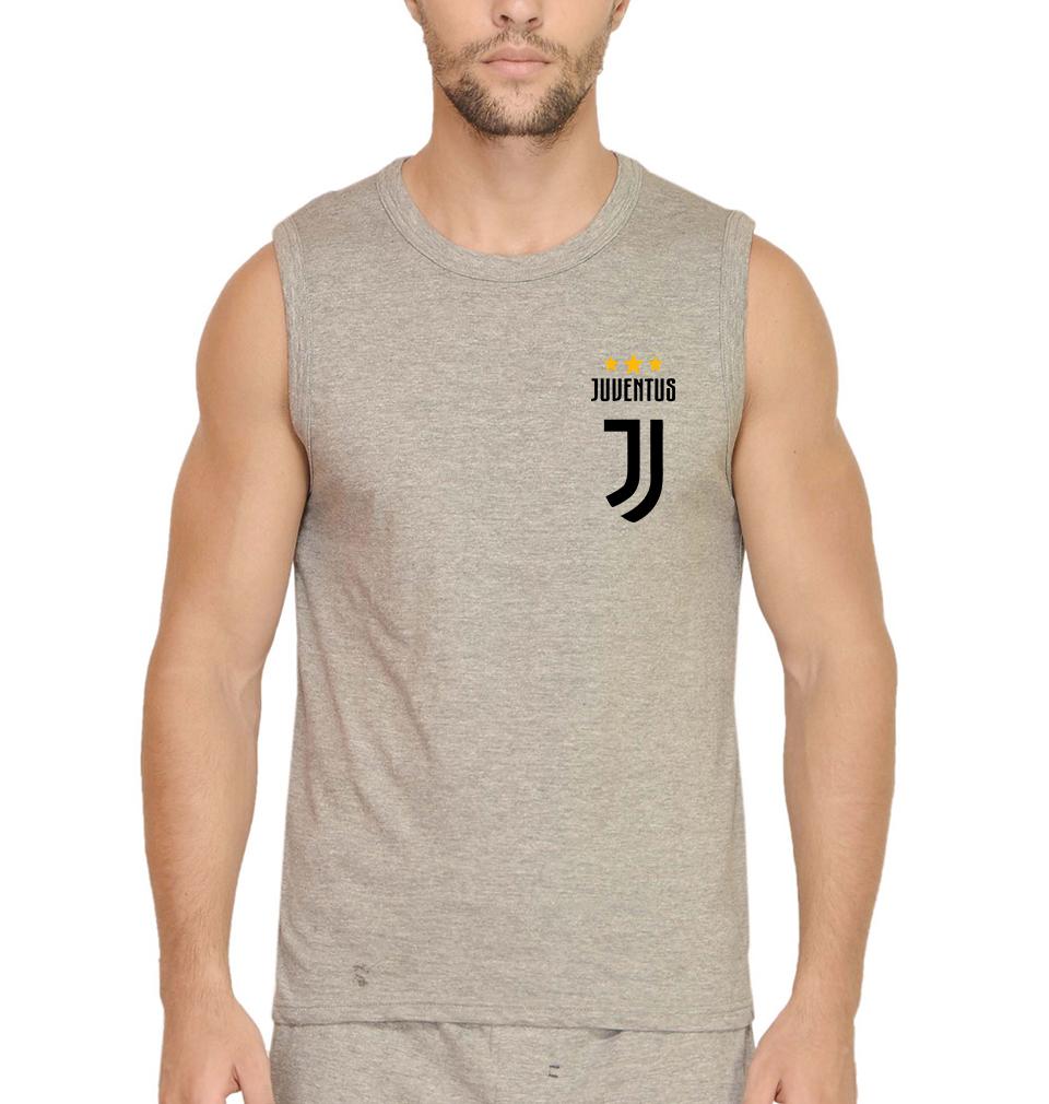 Juventus Logo Men Gym Vest-FunkyTeesClub