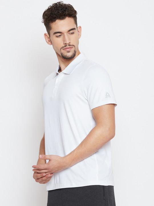 Plain White Polo T-Shirt-FunkyTeesClub