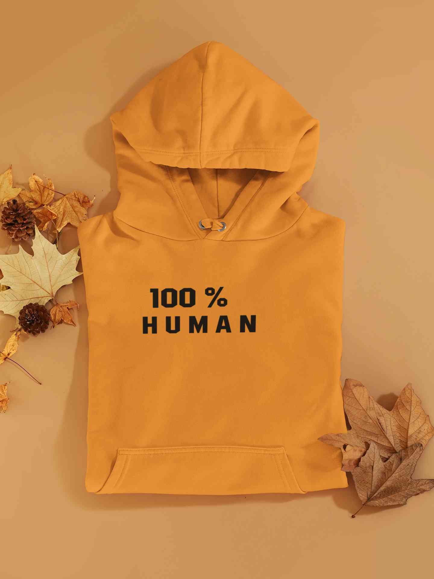 100 Percent Human Minimals Hoodies for Women-FunkyTeesClub