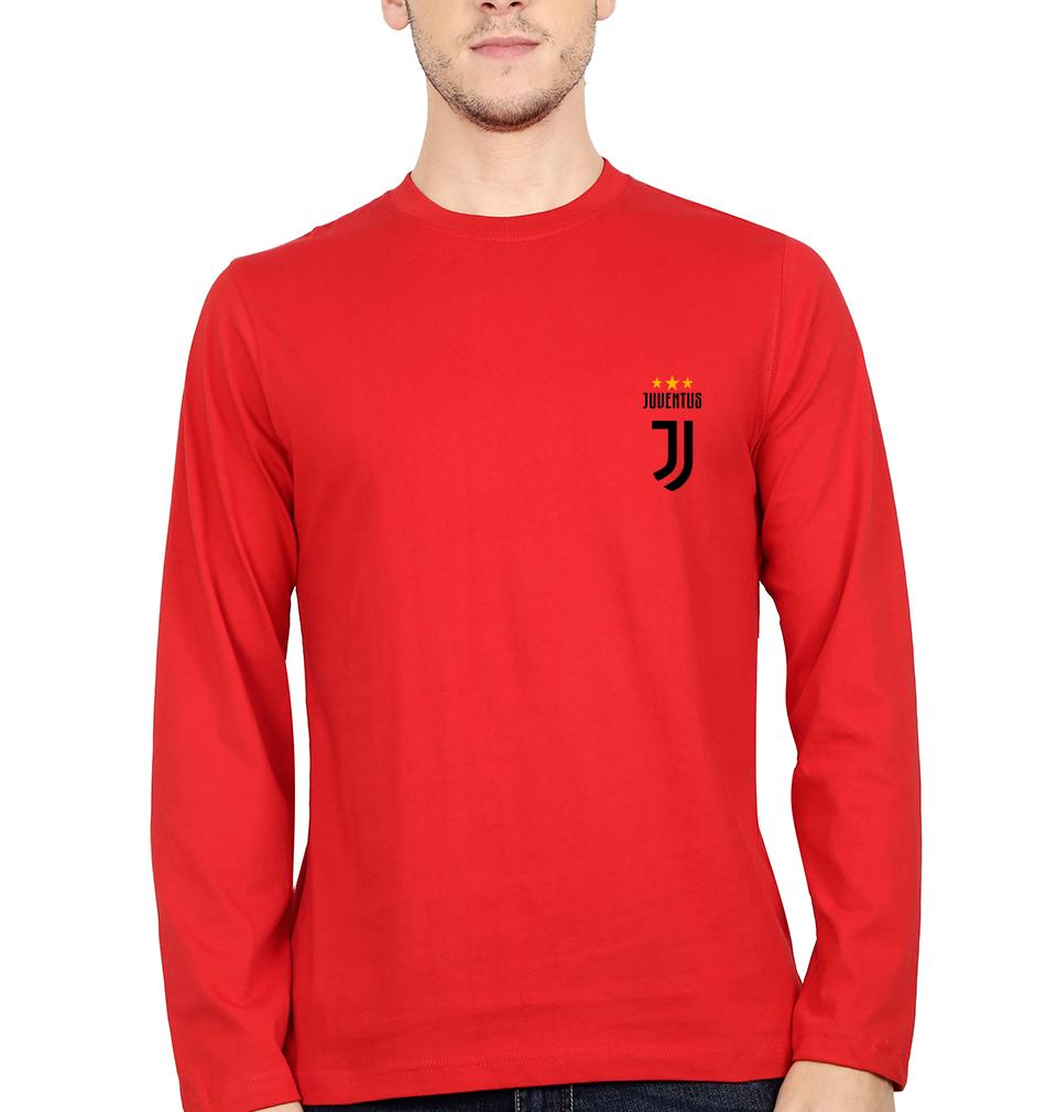 Juventus Logo Men Full Sleeves T-Shirts-FunkyTeesClub