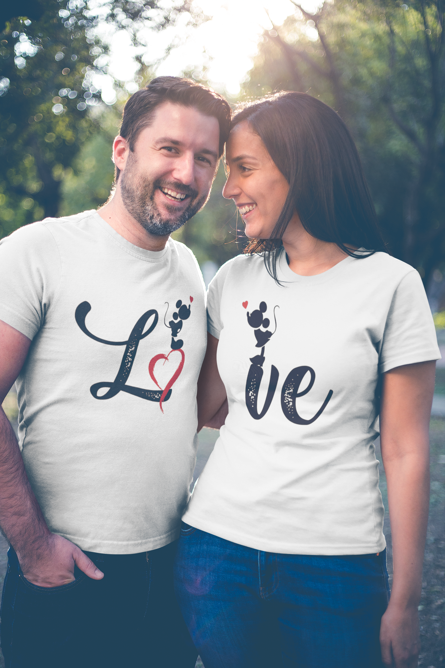 Love Couple Half Sleeves T-Shirts -FunkyTeesClub