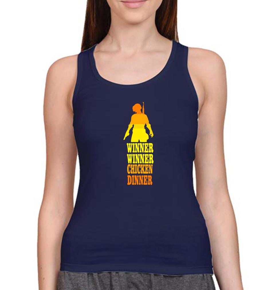 PUBG Winner Winner Chicken Dinner Women Tank Top-FunkyTeesClub