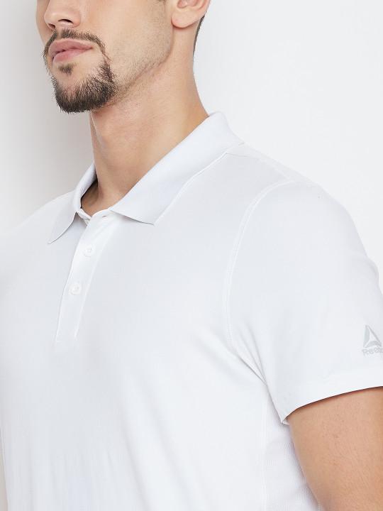 Plain White Polo T-Shirt-FunkyTeesClub