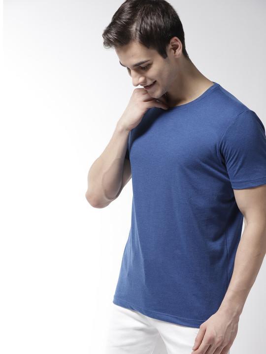 Plain Royal Blue Half Sleeves T-Shirt-FunkyTeesClub