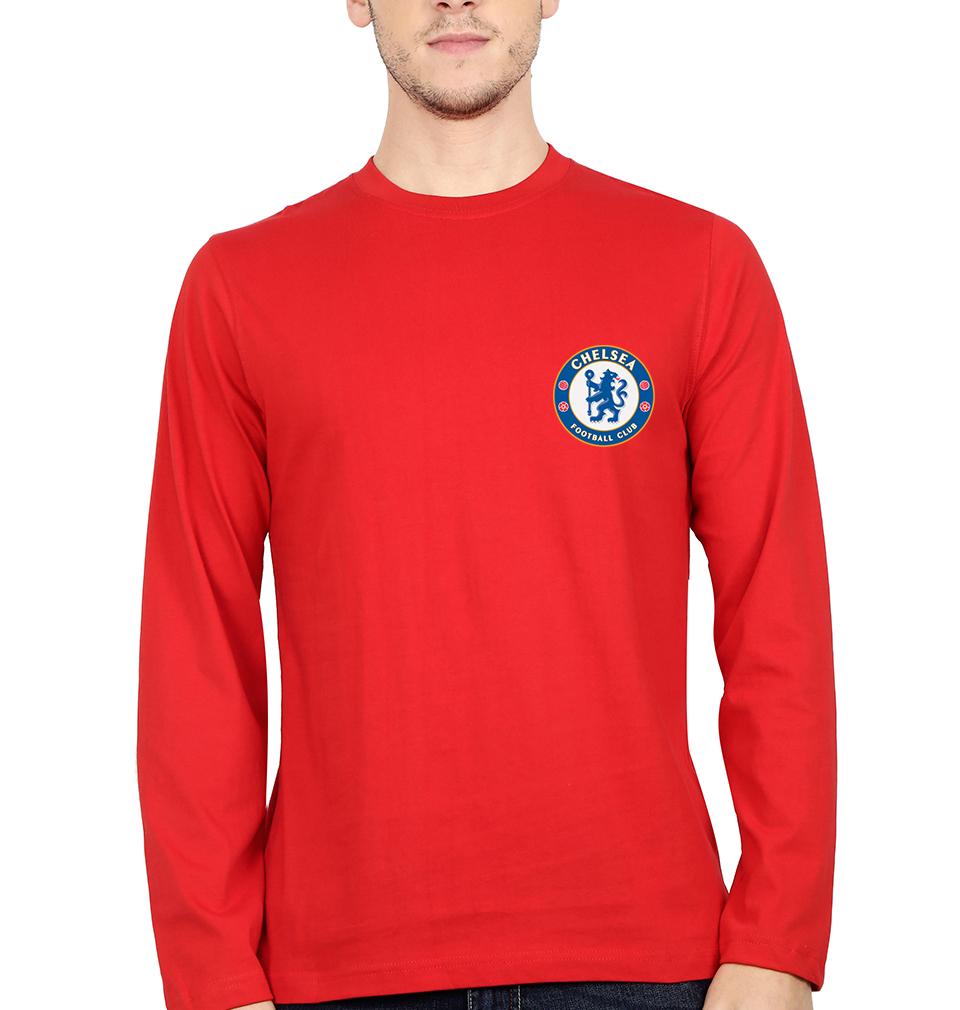 Chelsea Logo Men Full Sleeves T-Shirts-FunkyTeesClub