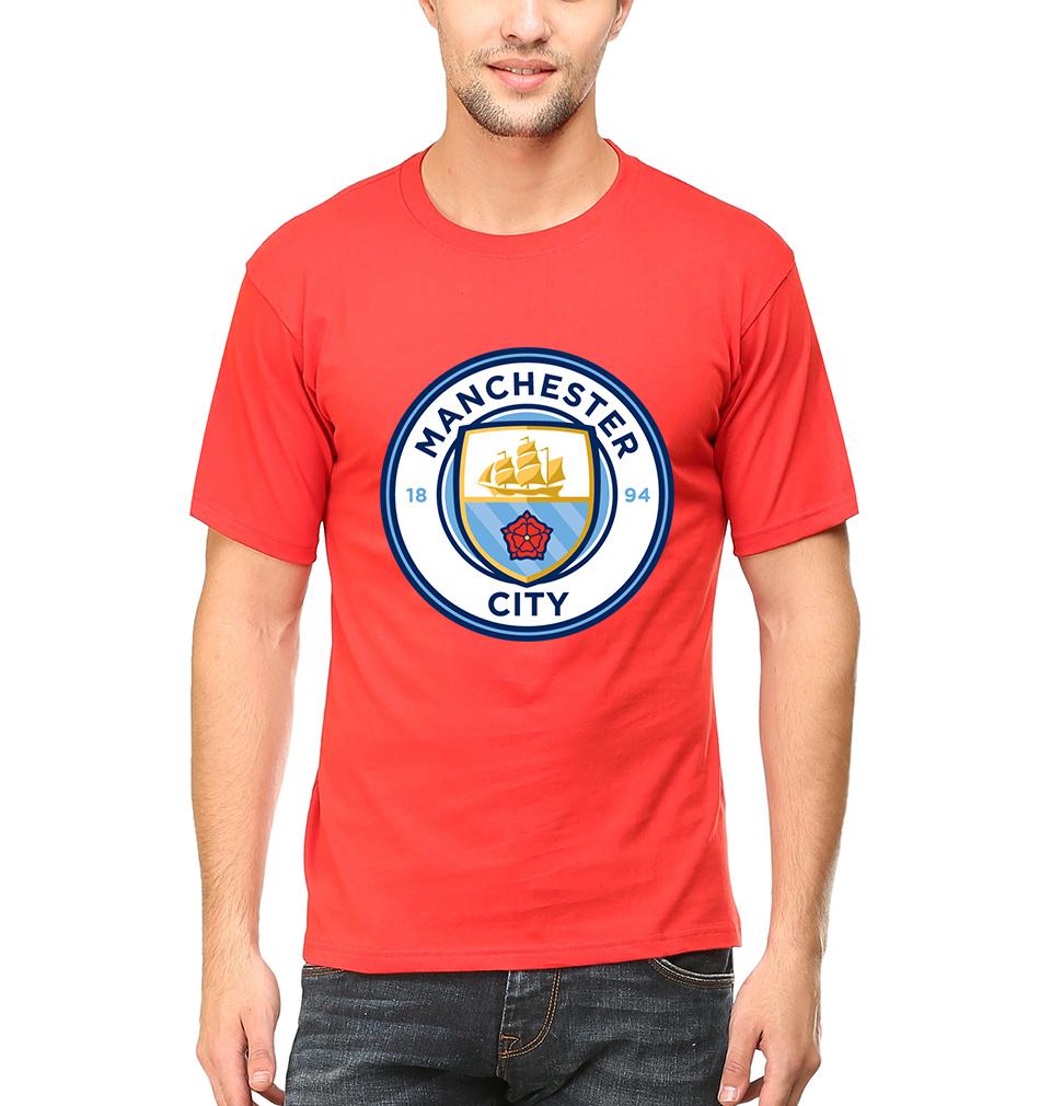 Manchester City Men Half Sleeves T-Shirts-FunkyTeesClub