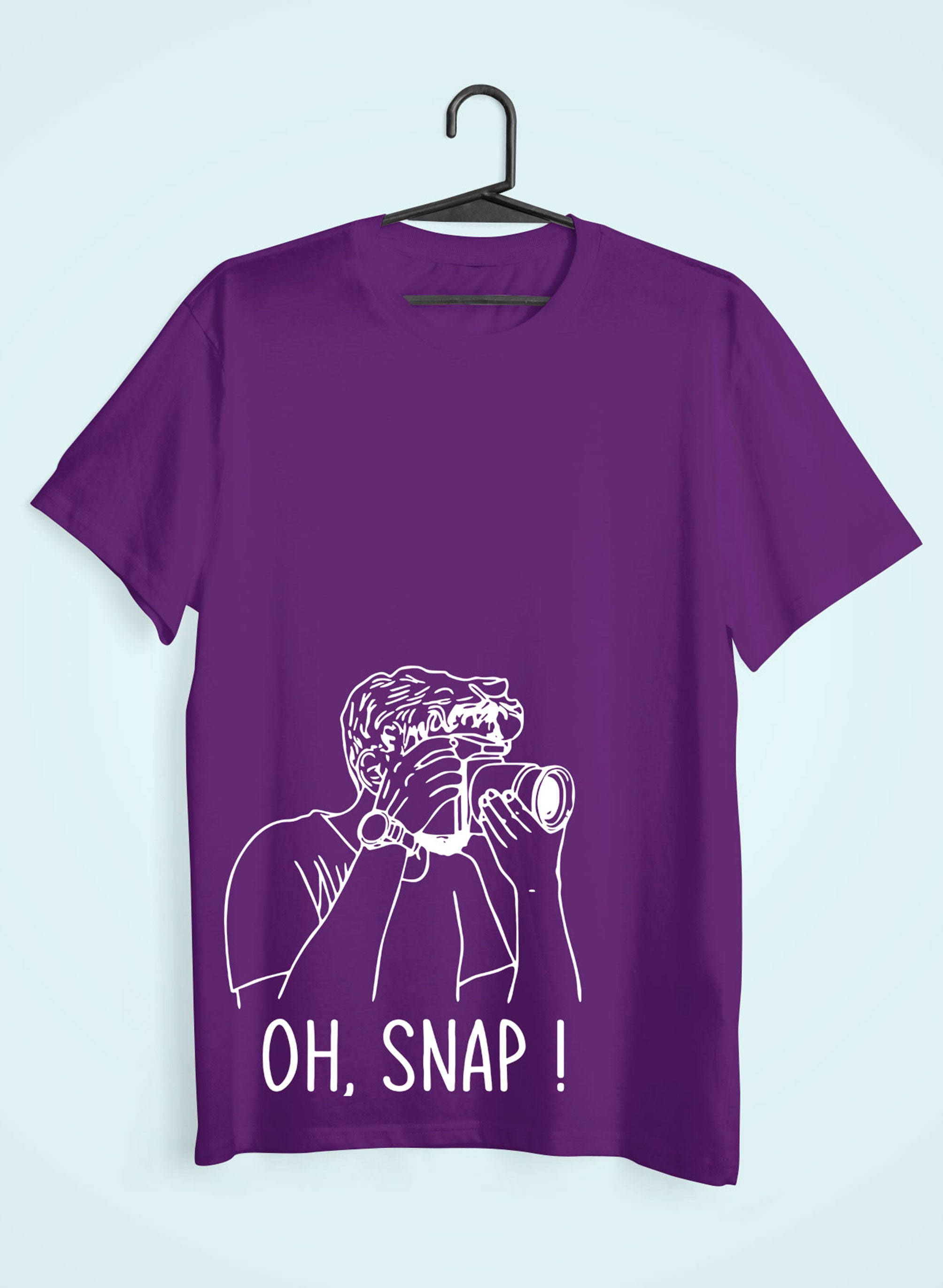 Oh Snap Women Half Sleeves T-shirt- FunkyTeesClub