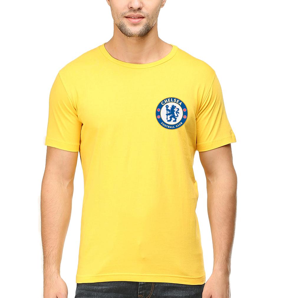 Chelsea Logo Men Half Sleeves T-Shirts-FunkyTeesClub