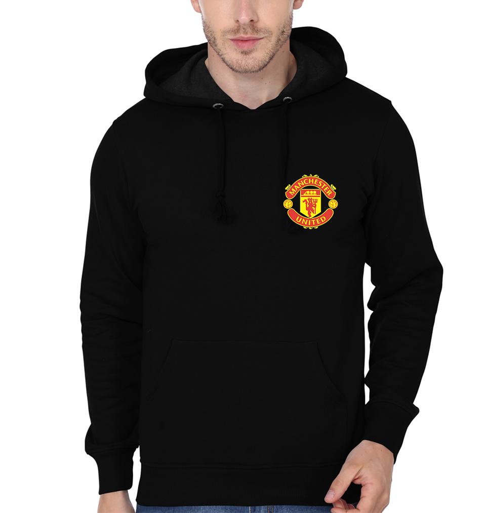 Manchester United Logo Men Hoodies-FunkyTeesClub