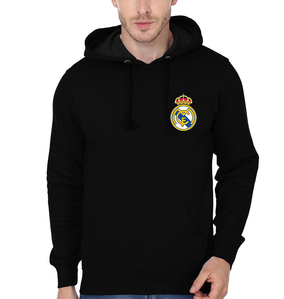 Real Madrid Logo Men Hoodies-FunkyTeesClub
