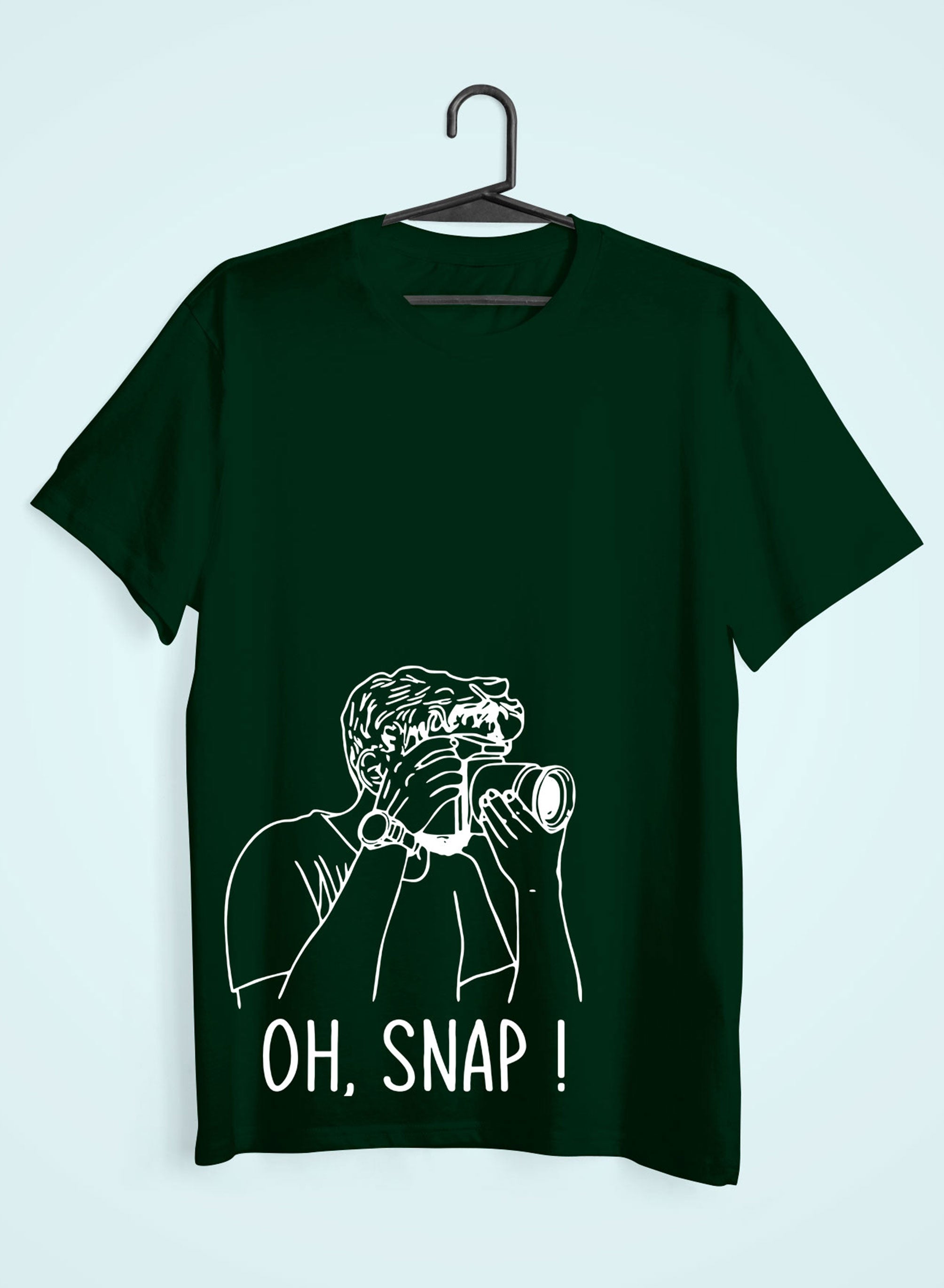 Oh Snap Mens Half Sleeves T-shirt- FunkyTeesClub