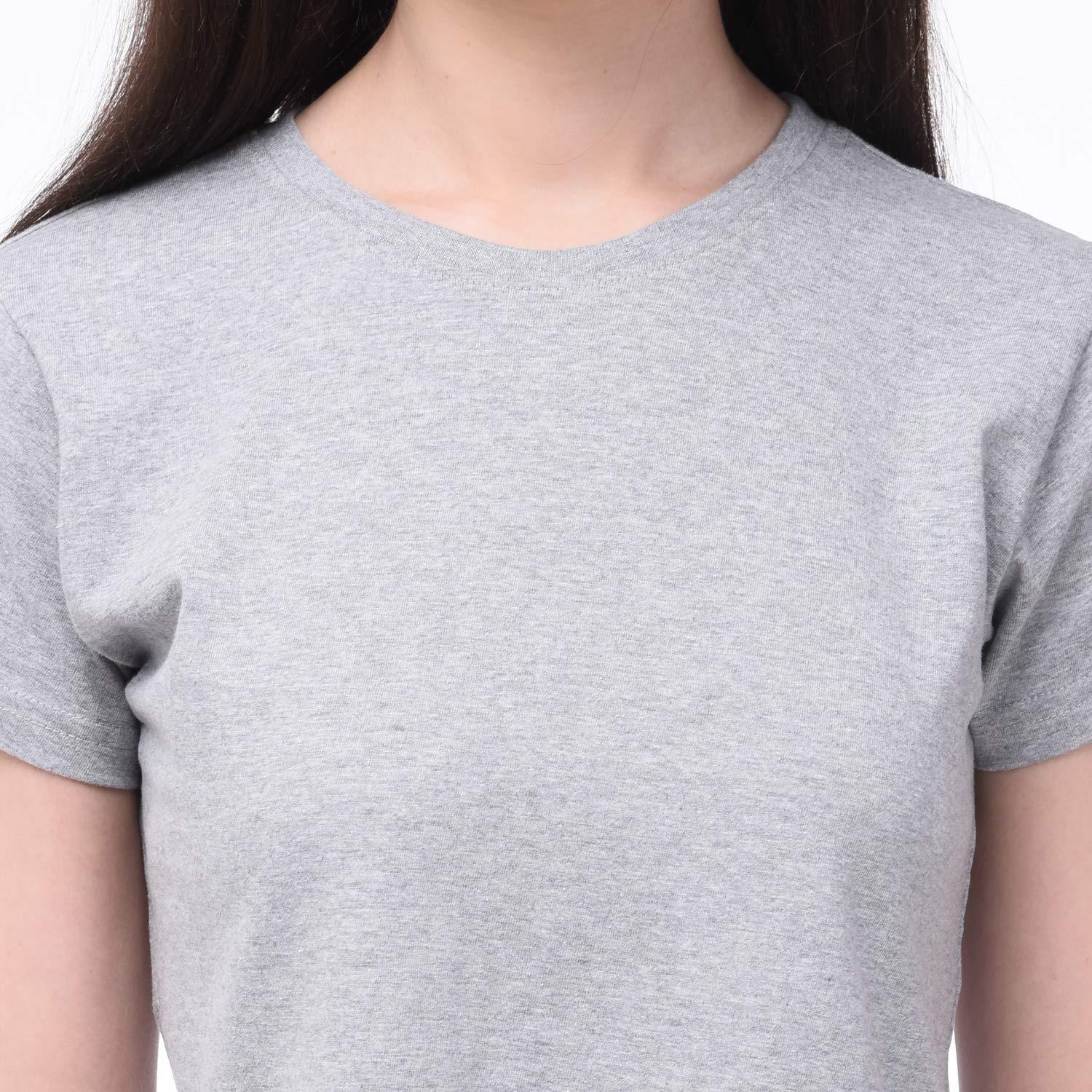 Plain Grey Women Crop Top-FunkyTeesClub