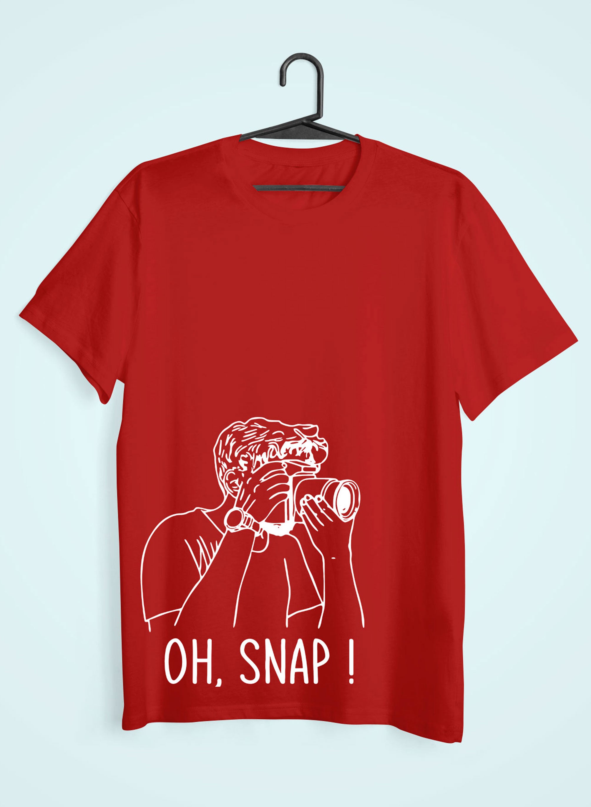 Oh Snap Women Half Sleeves T-shirt- FunkyTeesClub