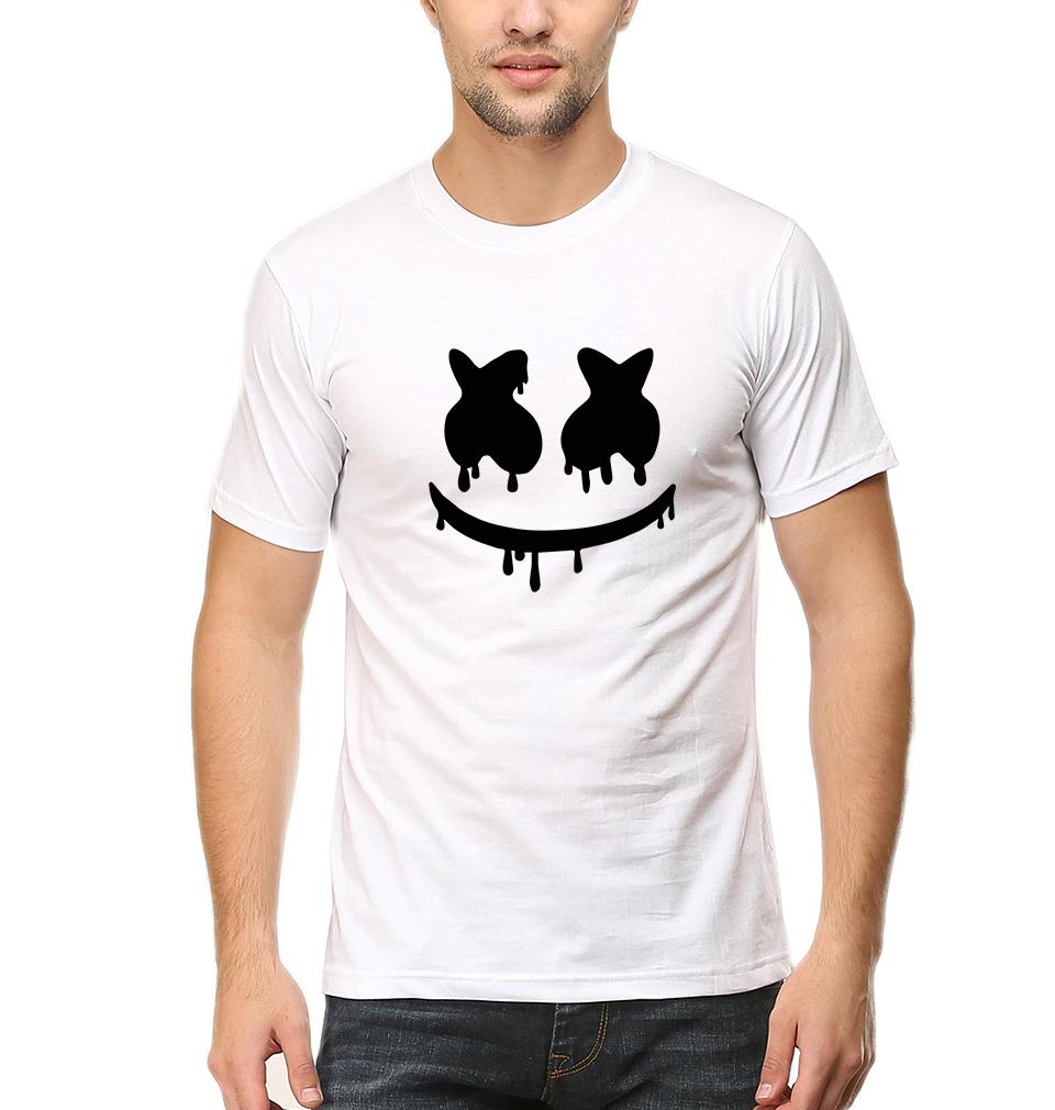 Marshmello Half Sleeves T-Shirt For Men-FunkyTeesClub