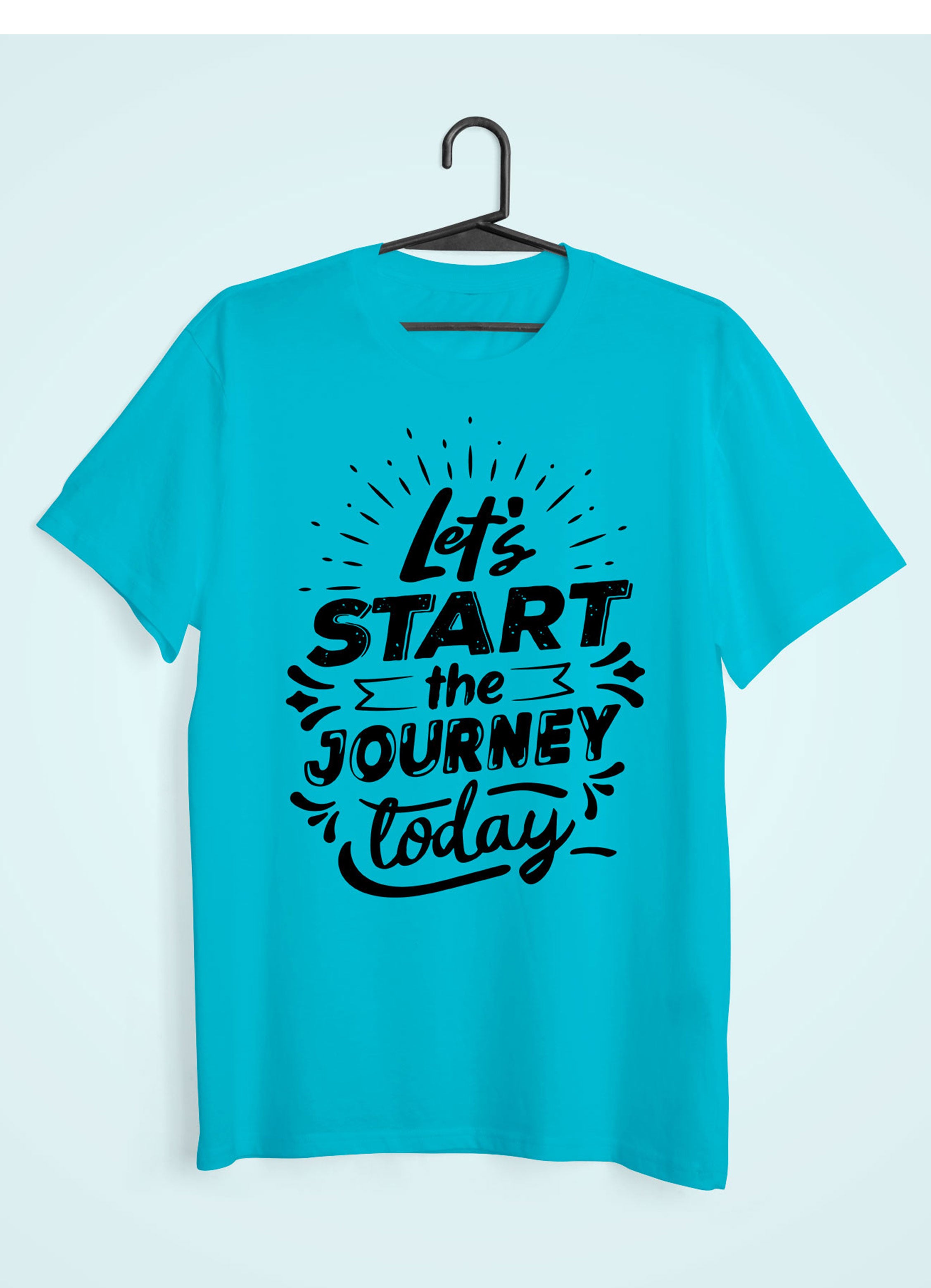 Lets Start The Journey Women Half Sleeves T-shirt- FunkyTeesClub