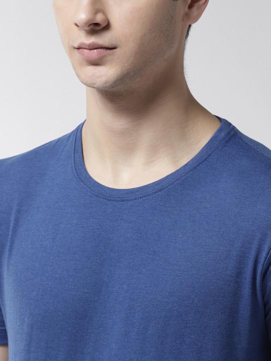 Plain Royal Blue Half Sleeves T-Shirt-FunkyTeesClub