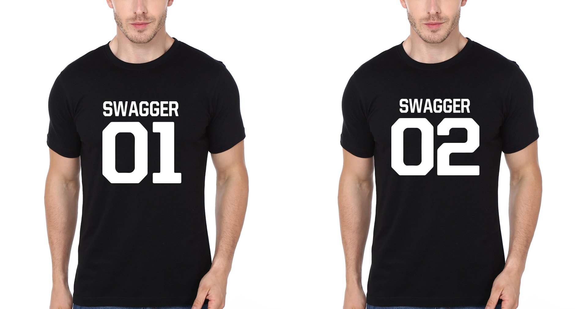 Swagger BFF Half Sleeves T-Shirts-FunkyTees