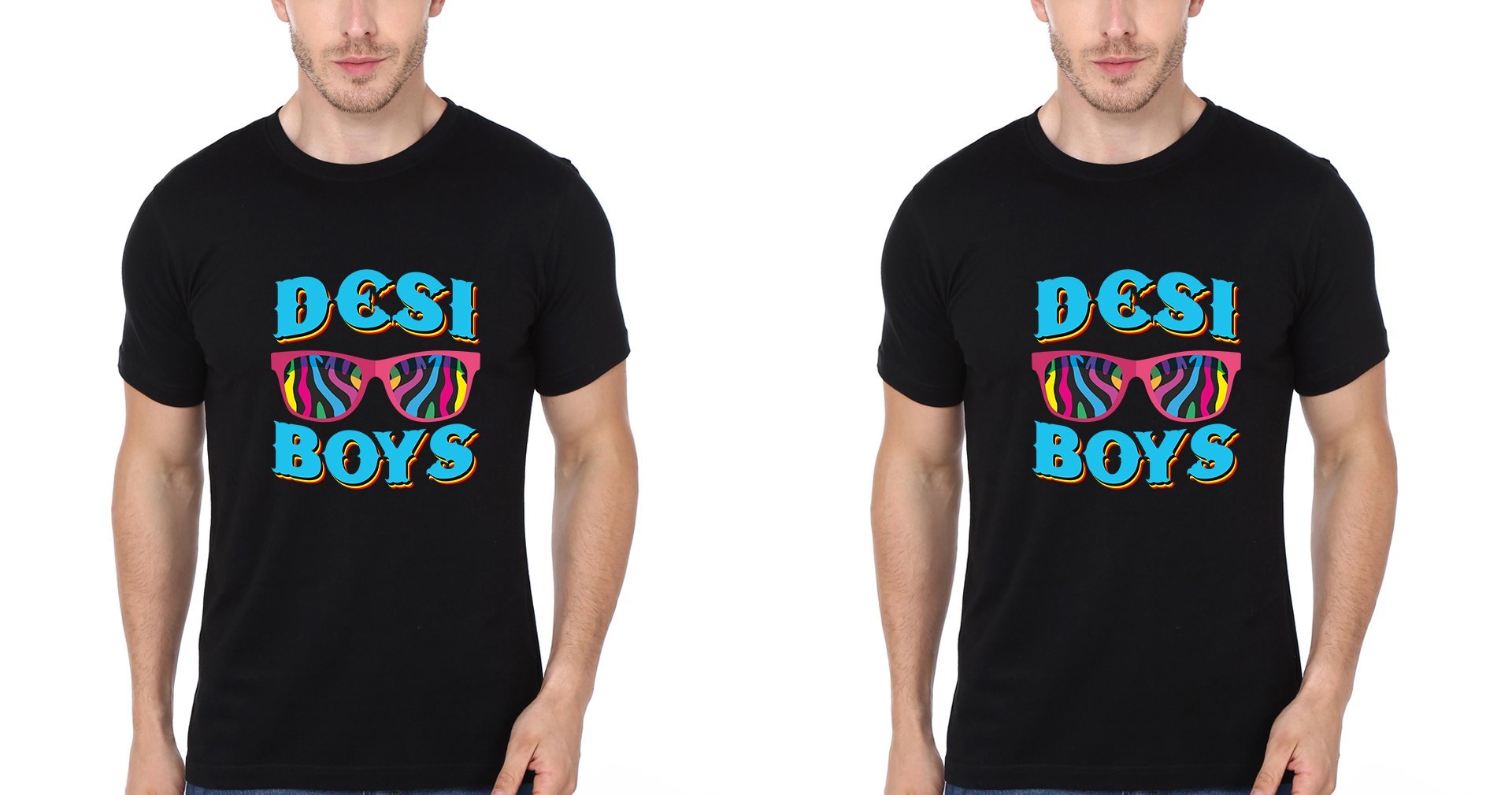 Desi Boys Brother-Brother Half Sleeves Mens T-Shirts -FunkyTeesClub