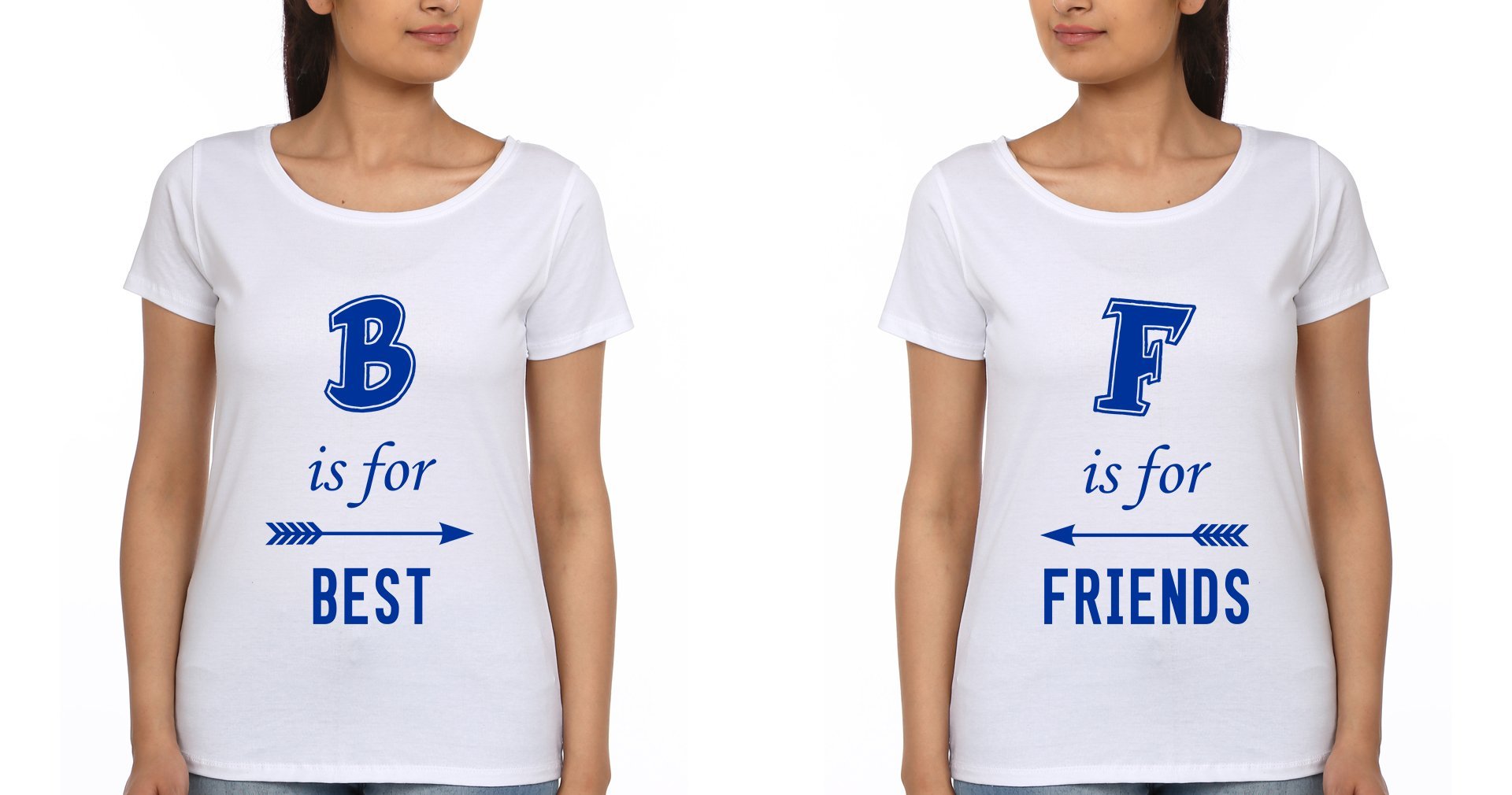 Friend BFF Half Sleeves T-Shirts-FunkyTees