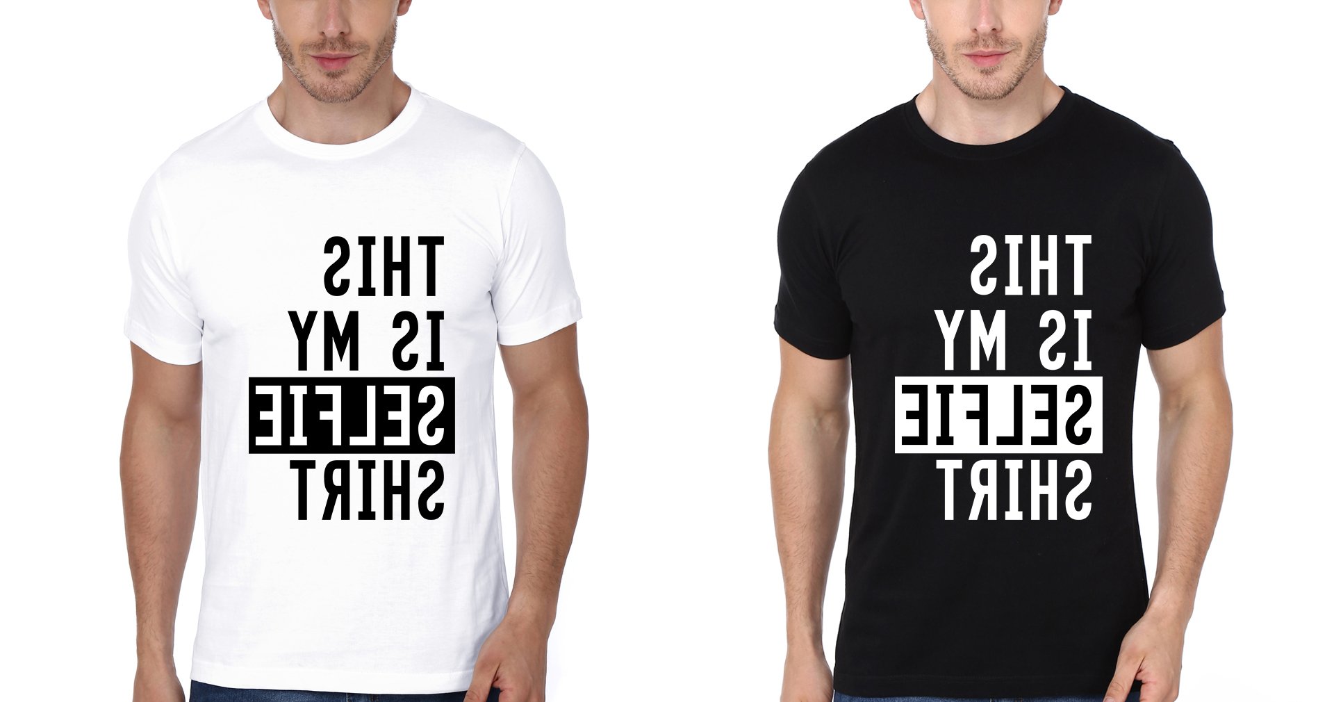 Selfie Shirt Brother-Brother Half Sleeves T-Shirts -FunkyTees