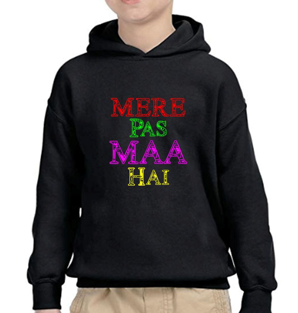 Tumhare Pas Kya Hai Mere Pas Maa hai Mother and Son Matching Hoodies- FunkyTeesClub