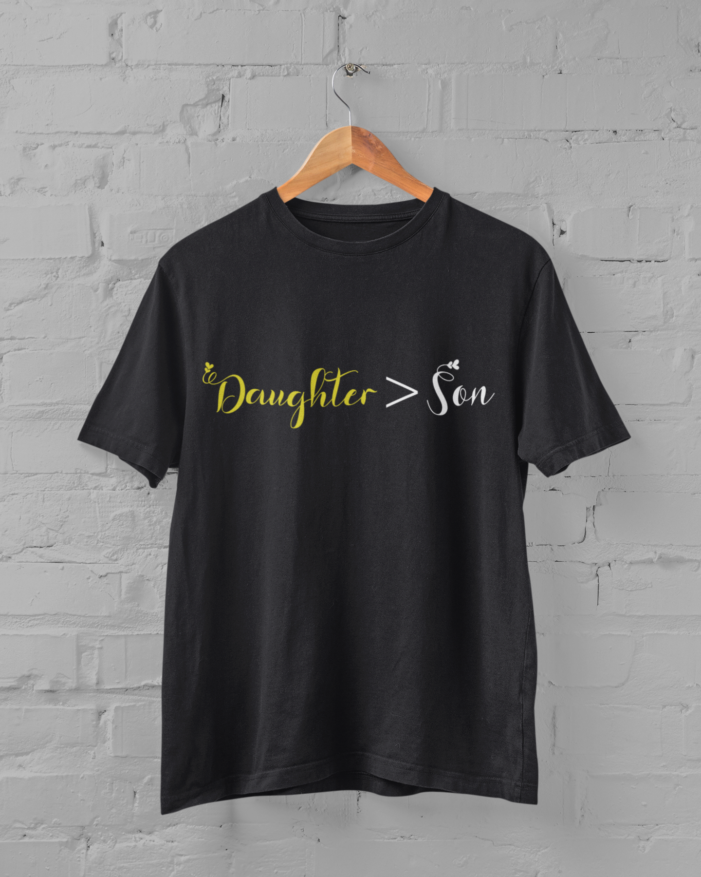Dad Father and Daughter Black Matching T-Shirt- FunkyTeesClub