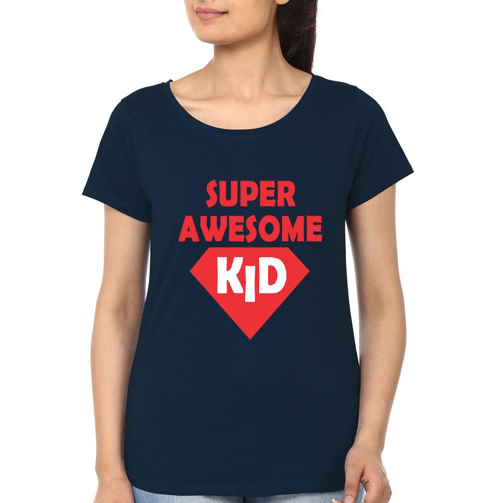 Super Awesome Dad Super Awesome Kid Father and Daughter Matching T-Shirt- FunkyTeesClub