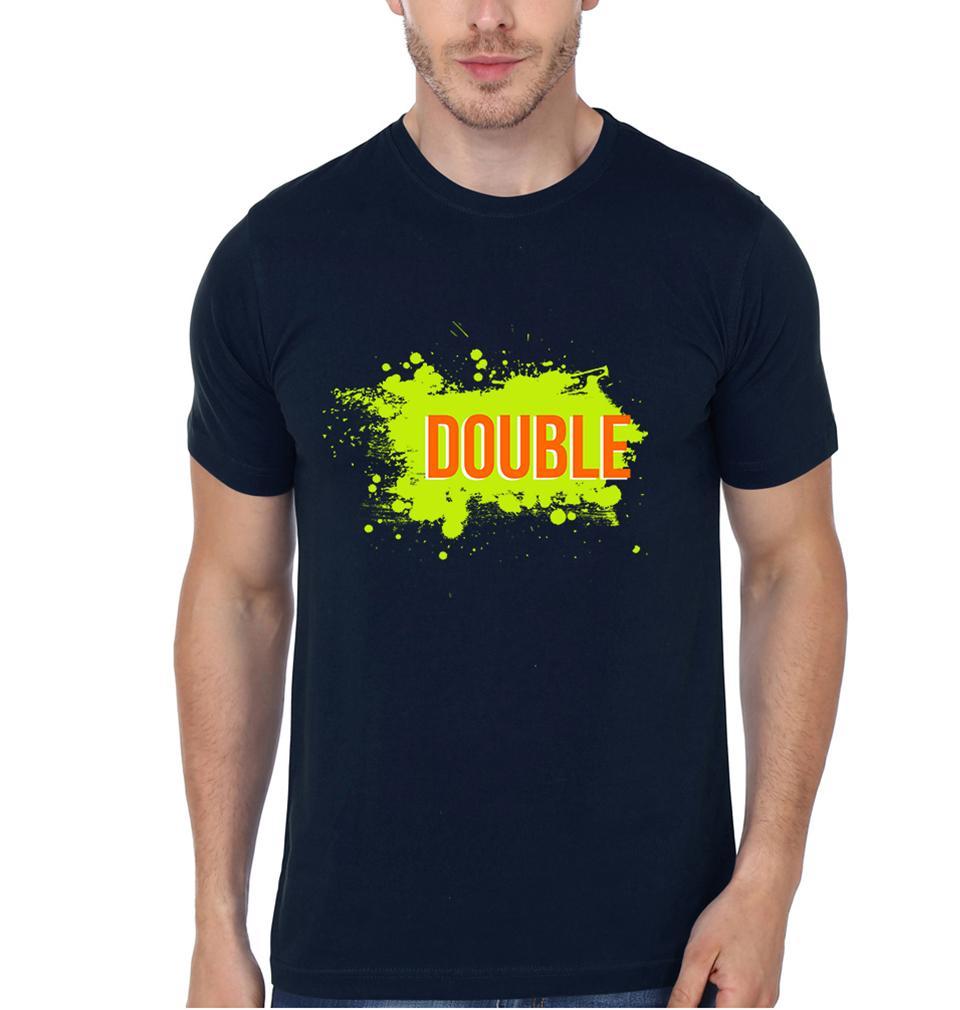 DOUBLE TROUBLE BFF Half Sleeves T-Shirts-FunkyTees