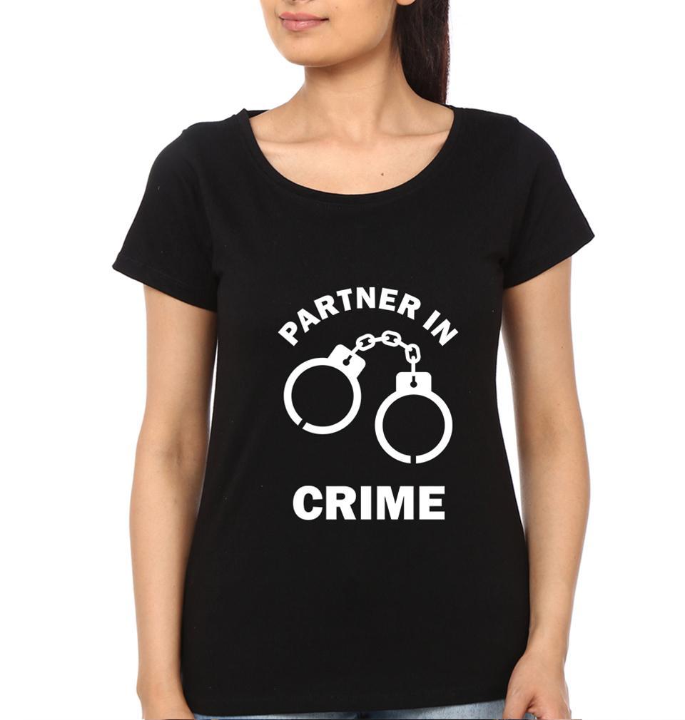 Partner in Crime BFF Half Sleeves T-Shirts-FunkyTees