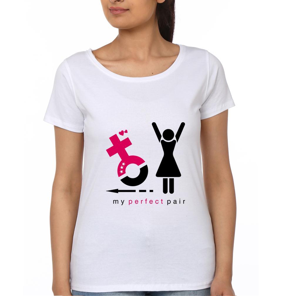 My Perfect Pair Couple Half Sleeves T-Shirts -FunkyTees