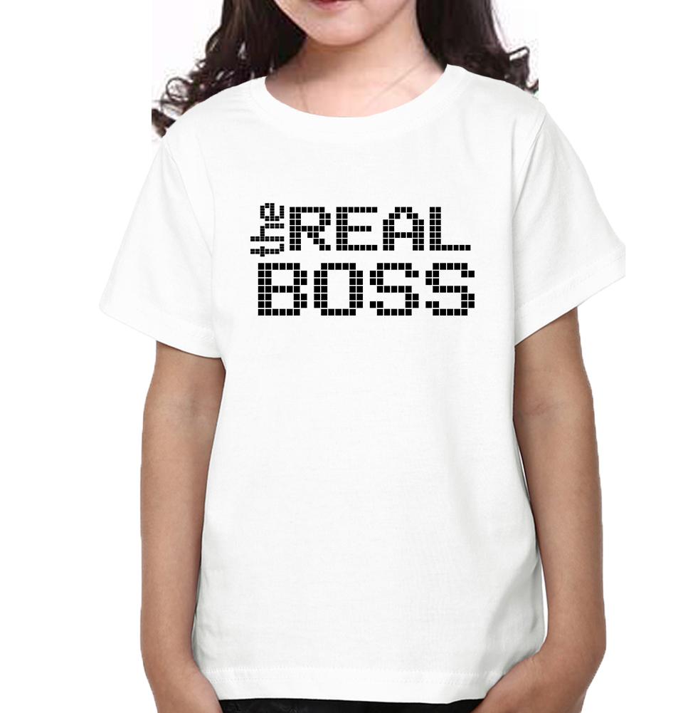 The Boss & The Real Boss Father and Daughter Matching T-Shirt- FunkyTeesClub