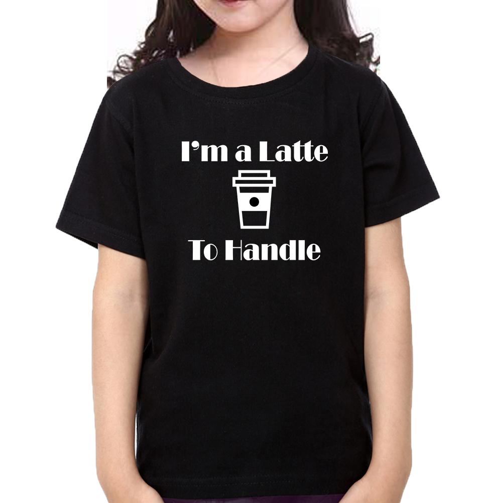 Need Coffee I'M A Latte To Handle Mother and Daughter Matching T-Shirt- FunkyTeesClub