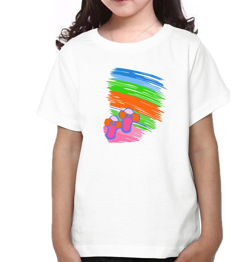 Slippers Father and Daughter Matching T-Shirt- FunkyTeesClub
