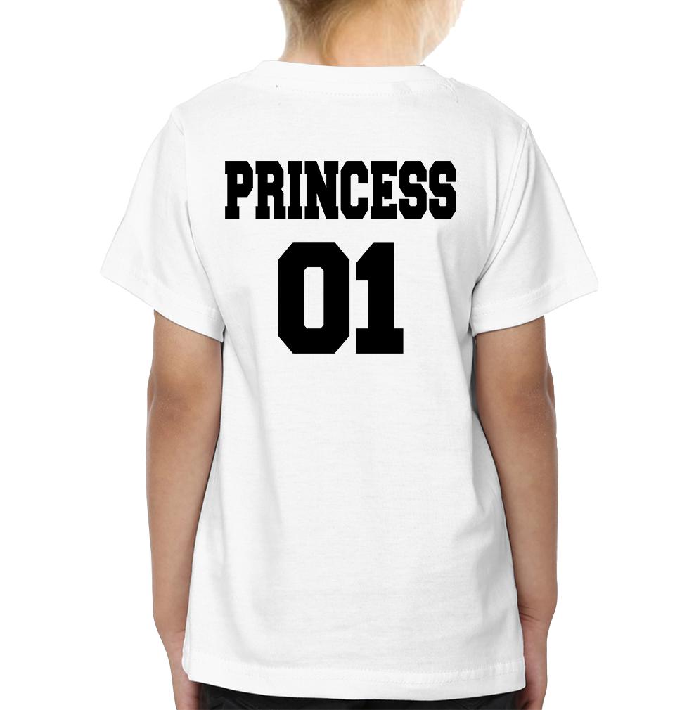 King 01 Princess 01 Father and Daughter Matching T-Shirt- FunkyTeesClub