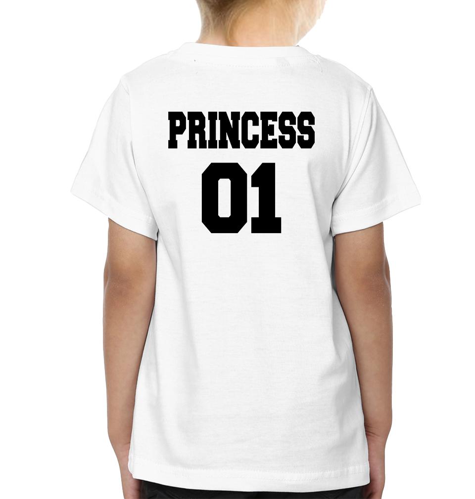 King 01 Princess 01 Father and Daughter Matching T-Shirt- FunkyTeesClub