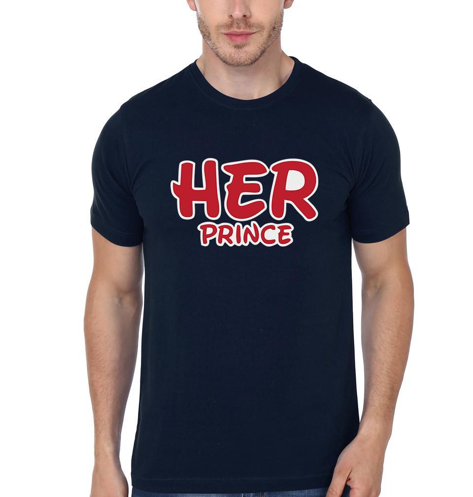 Prince & Princess Couple Half Sleeves T-Shirts -FunkyTees