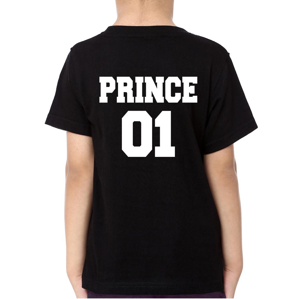 King 01 Prince 01 Father and Son Matching T-Shirt- FunkyTeesClub