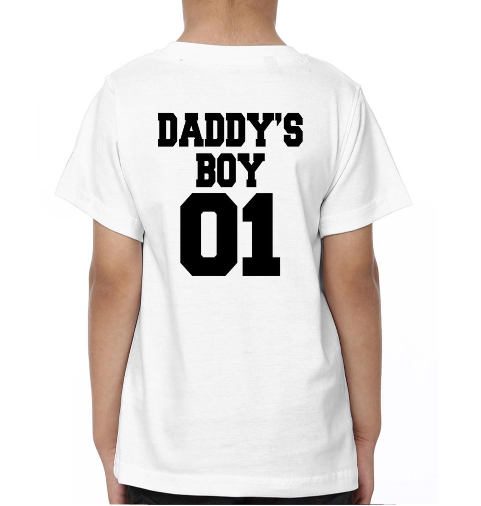 Daddy01 Daddy's boy01 Father and Son Matching T-Shirt- FunkyTeesClub