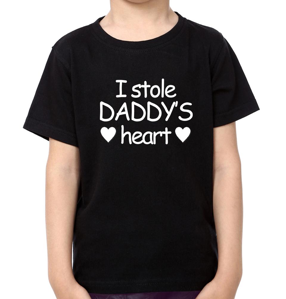 I Stole daddy's Heart Father and Son Matching T-Shirt- FunkyTeesClub
