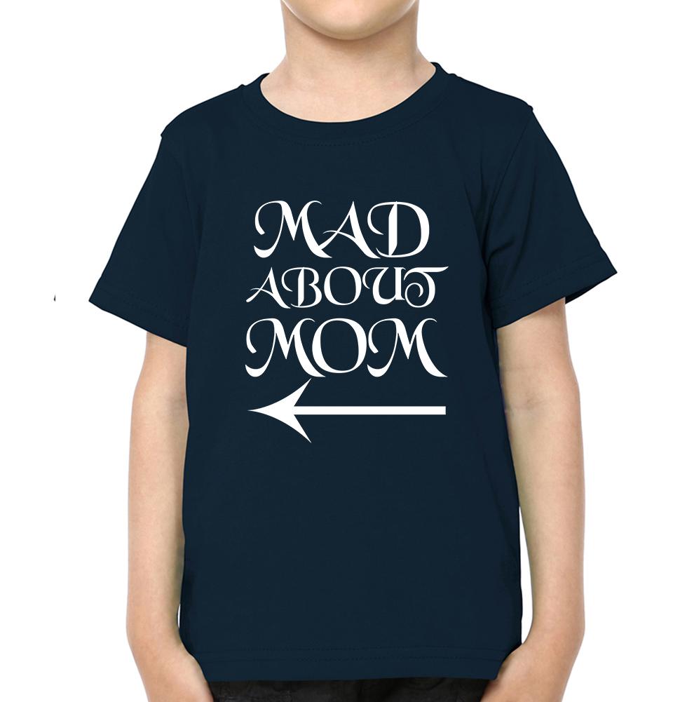 Mad About Mom Mad About Son Mother and Son Matching T-Shirt- FunkyTeesClub