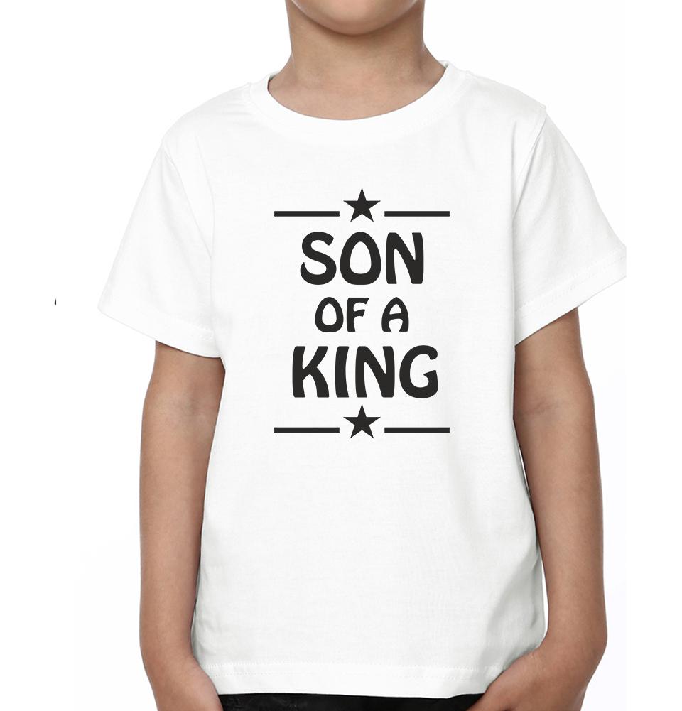 King Son Of King Father and Son Matching T-Shirt- FunkyTeesClub
