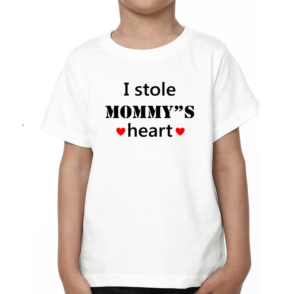 I Stole Mommy's Heart Mother and Son Matching T-Shirt- FunkyTeesClub