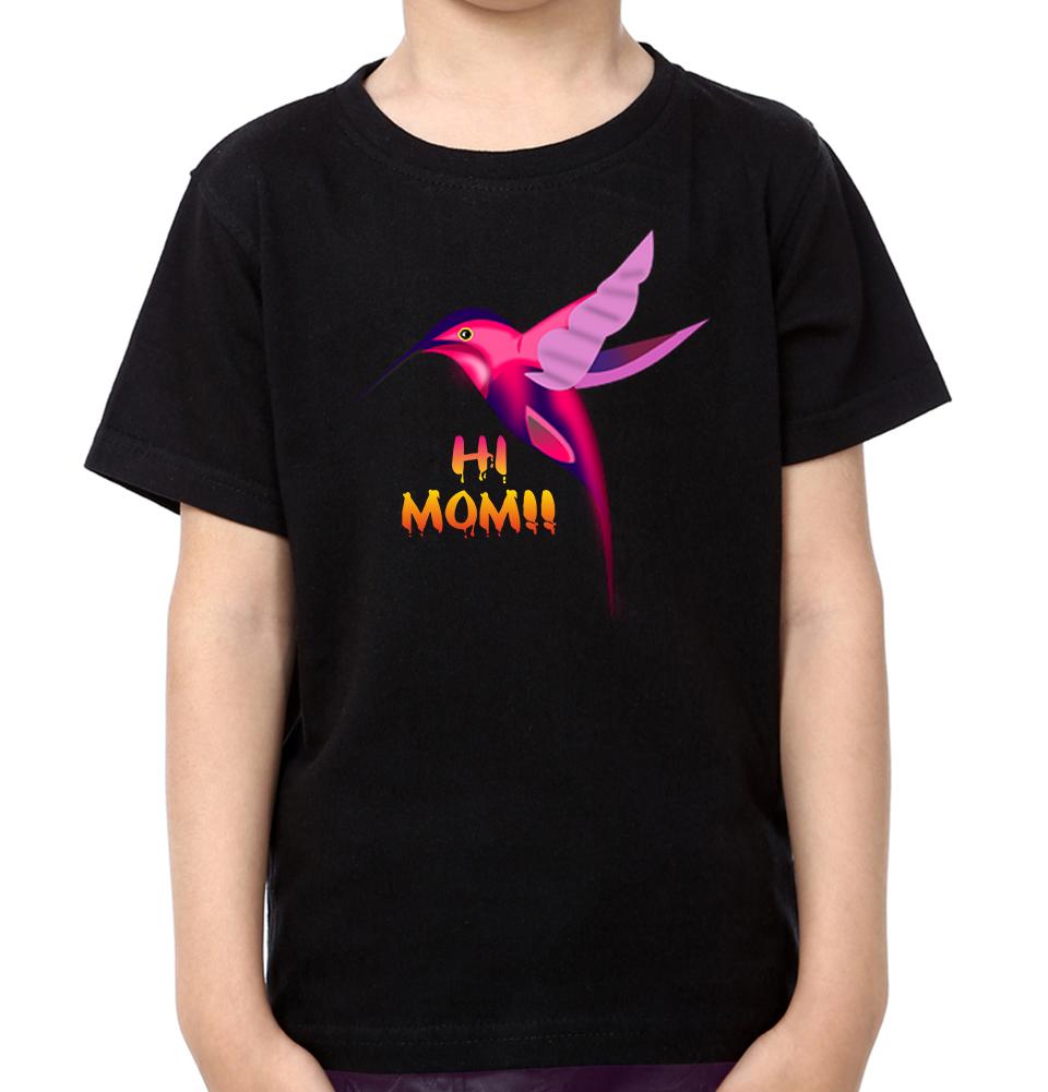 Hi Mom Hi Son Mother and Son Matching T-Shirt- FunkyTeesClub