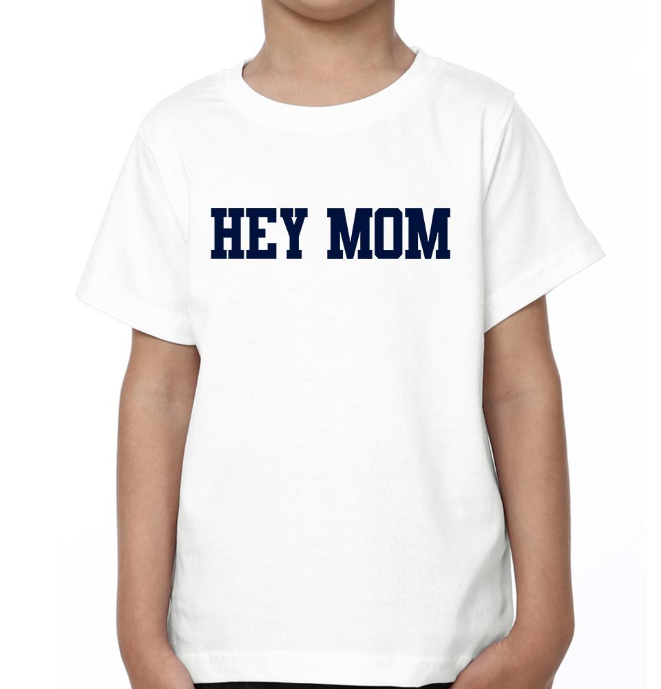 Hey Mom Hey Kid Mother and Son Matching T-Shirt- FunkyTeesClub