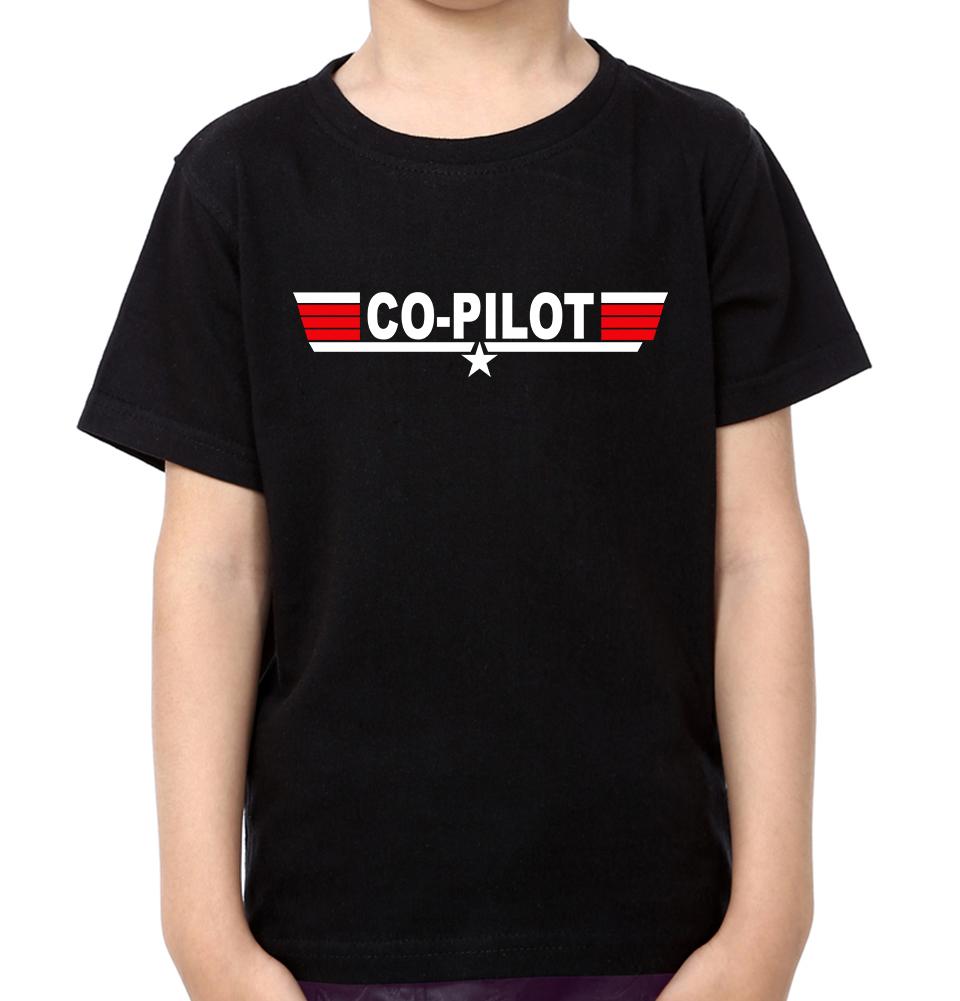 Pilot Co-Pilot Father and Son Matching T-Shirt- FunkyTeesClub