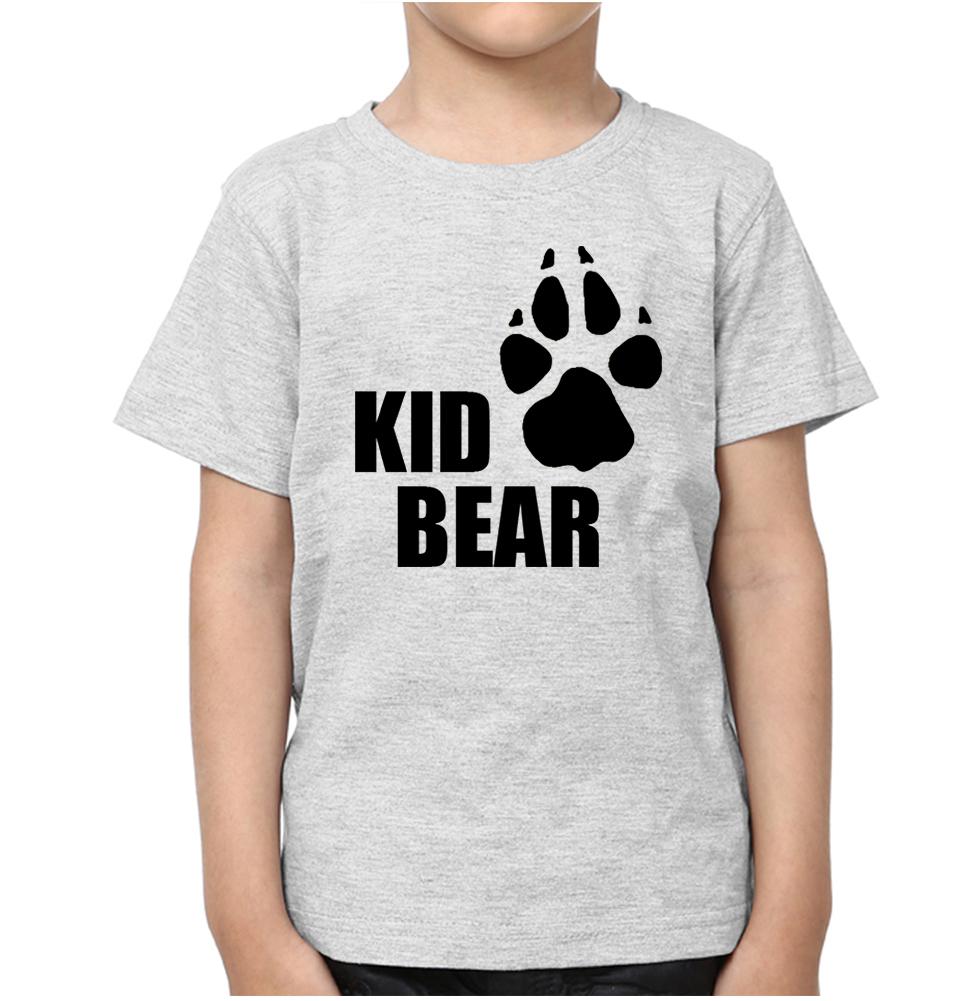 Papa Bear Kid Bear Father and Son Matching T-Shirt- FunkyTeesClub