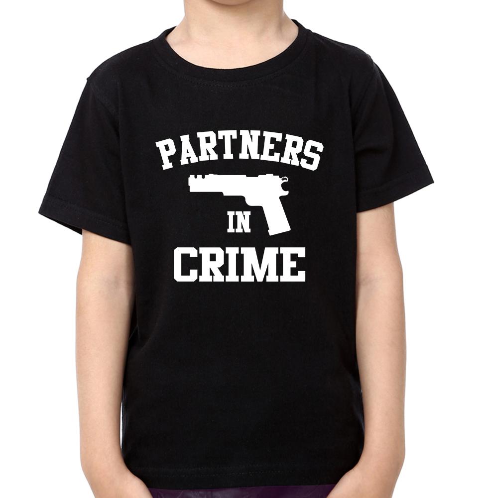 Partners In Crime Father and Son Matching T-Shirt- FunkyTeesClub